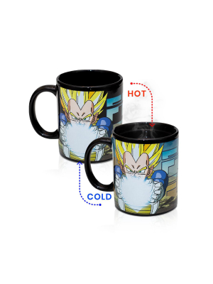 Funky People Dragon Ball Z Character Vegeta 14oz Mug That Changes Colors From Liquid Temperature