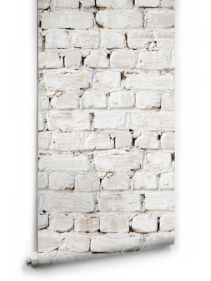 Whitewash Bricks Boutique Faux Wallpaper Design By Milton & King