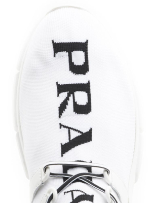 Prada Knit Logo Sneakers