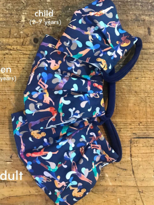 Cotton Mask In Liberty London Night Swimmers Print