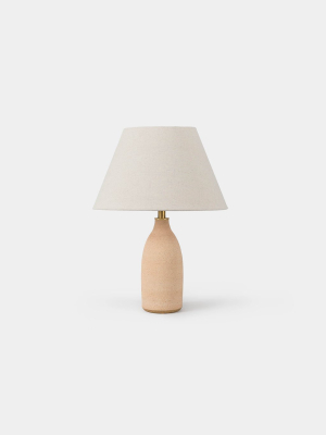 Small Matte Sand Bottle Table Lamp