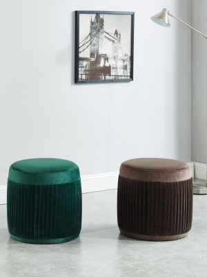 Darby Round Ottoman - Mibasics