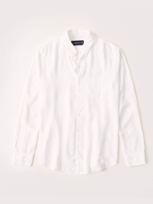 Lightweight Linen-blend Shirt