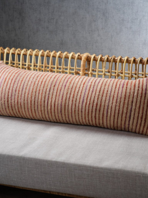 Masseria Cotton Lumbar Pillow - Multi Stripe Color