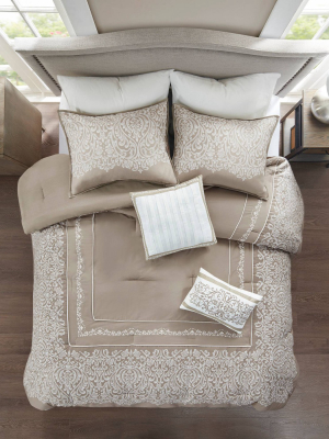 Evianna Cotton Jacquard Comforter Set