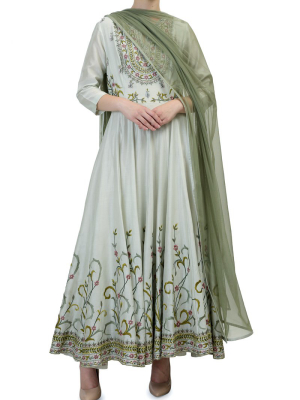 Cut-out Back Kalidar Kurta