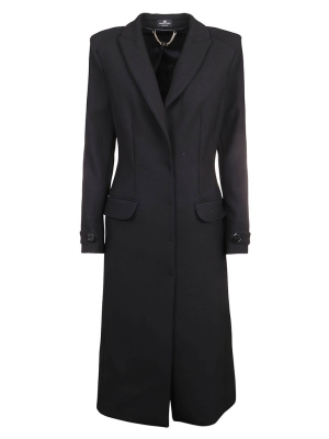 Elisabetta Franchi Single Breasted Coat