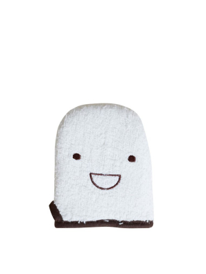 Cotton Pile Smile Bath Mitt