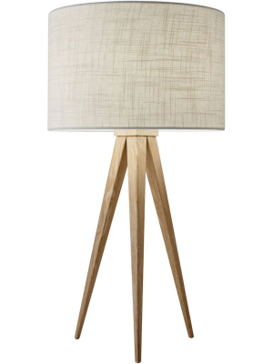 Dictation Table Lamp Natural Wood