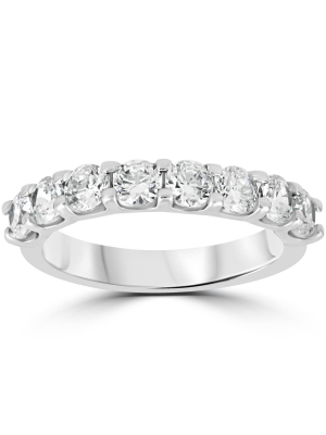 Pompeii3 2ct Diamond U Prong Wedding Ring 14k White Gold Anniversary Band