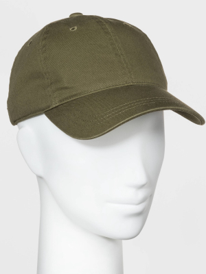 Women's Cotton Baseball Hat - Universal Thread™ Green One Size