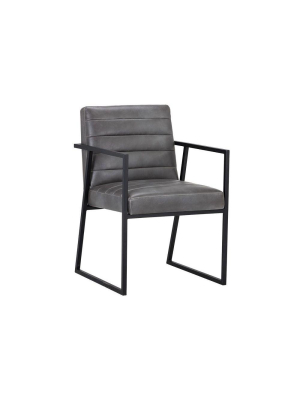 Spyros Dining  Armchair - Overcast Grey