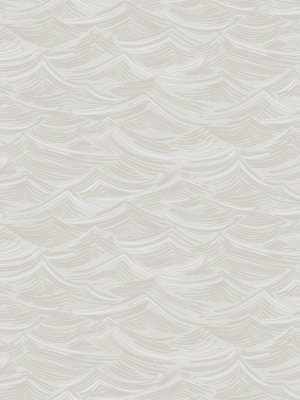 Calm Seas Wallpaper In Grey And White From The Day Dreamers Collection By Seabrook Wallcoverings