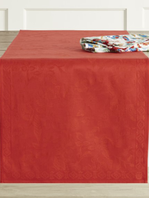 Pagoda Garden Jacquard Table Runner