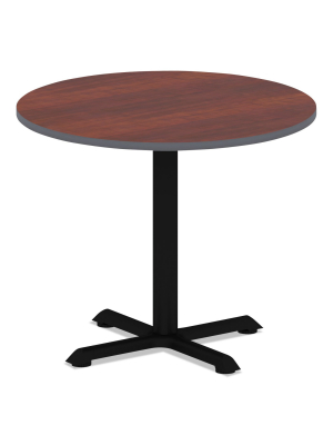 Alera Reversible Laminate Table Top Round 35 1/2 Dia. Medium Cherry/mahogany Ttrd36cm