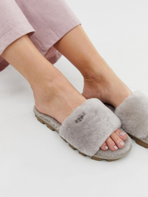 Ugg Cozette Fluffy Slippers In Oyster