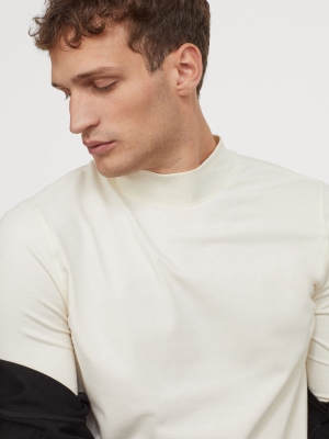 Muscle Fit Mock Turtleneck