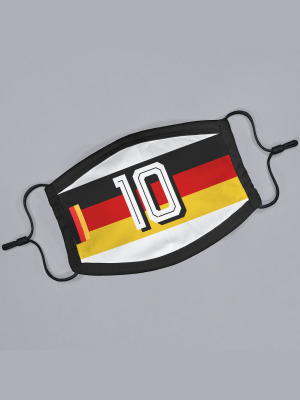 Germany Soccer Jersey Flat Face Mask