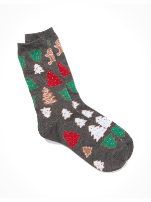 Ae Christmas Cookies Crew Sock