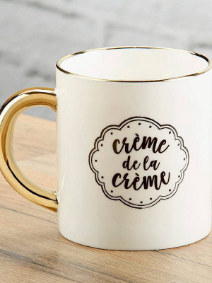 16oz "crème De La Crème" Mug Gold