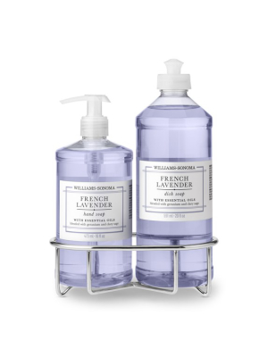 Williams Sonoma French Lavender Hand Soap & Dish Soap, Classic 3-piece Set