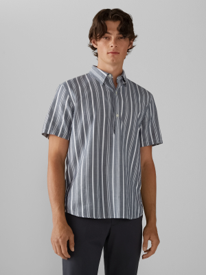 Short Sleeve Collared Popover