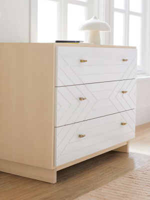 Cora 3-drawer Changing Table - Natural / White