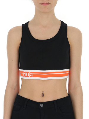 Gcds Striped Band Crop Top