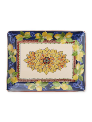 Sicilian Rectangular Platter, Extra Large