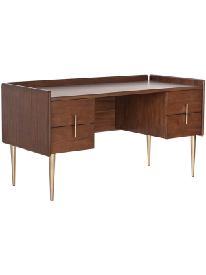 Moretti Large Desk, Walnut