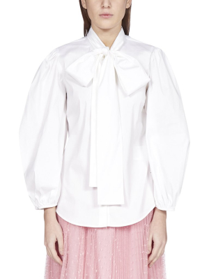 Redvalentino Pussybow Poplin Shirt