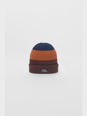 Colorblock Knit Hat