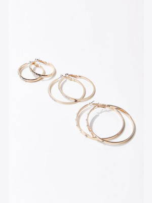 Rhinestone Hoop Earrings