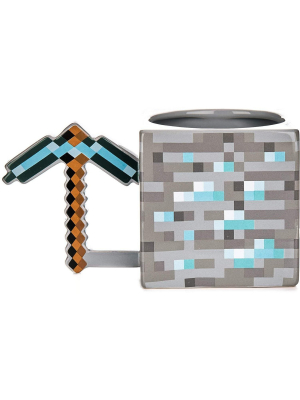 Paladone Products Ltd. Minecraft Pickaxe 18.5oz Oversized Ceramic Coffee Mug