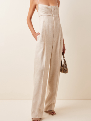 Loya Woven Halterneck Jumpsuit