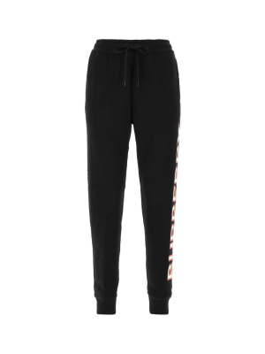 Burberry Logo Print Jogging Pants