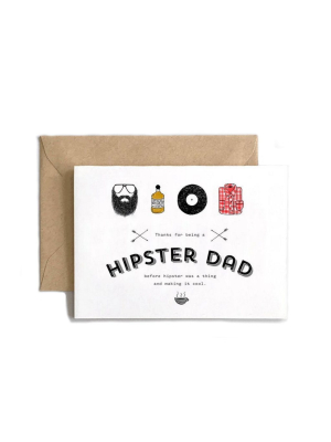 Hipster Dad Father's Day Card