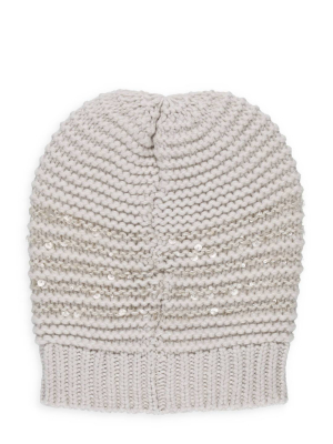 Brunello Cucinelli Embellished Knit Beanie