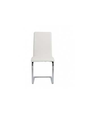 Set Of Two Cinzia Side Chairs In White