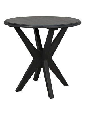 Noir Fox Black Side Table