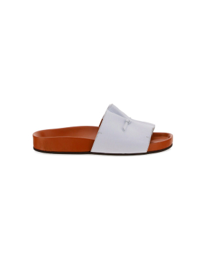 L'autre Chose Ruched Slip-on Sandals