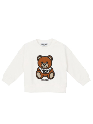 Moschino Kids Teddy Bear Embroidered Sweatshirt