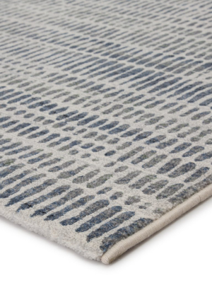 Escape Abstract Gray & Blue Rug