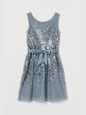 Sequined Tulle Dress