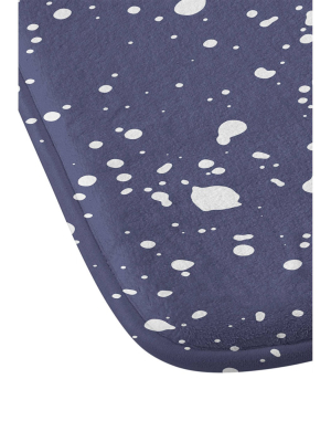 Emanuela Carratoni Stardust Memory Foam Bath Mat Blue - Deny Designs