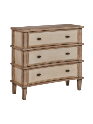 Avada 3 Drawer Chest - Natural/cream