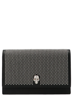 Alexander Mcqueen Skull Studded Crossbody Bag