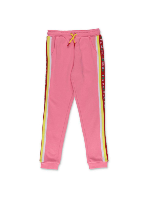 The Marc Jacobs Kids Logo Side Stripe Track Pants