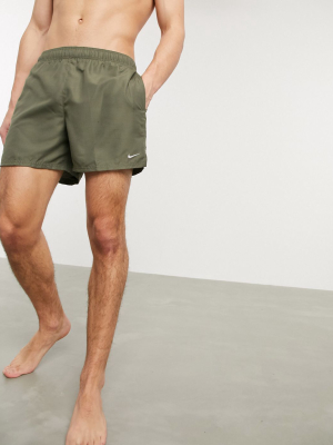 Nike Swimming 5inch Volley Shorts In Khaki