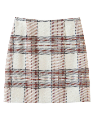 'daisy' Plaid Mini Skirt